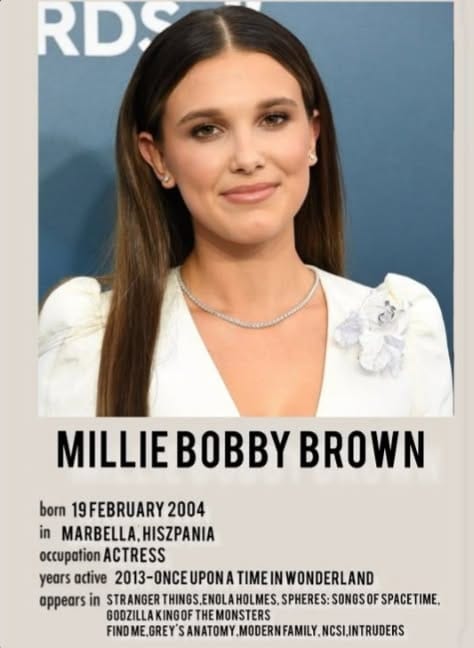 Millie Bobby Brown poster