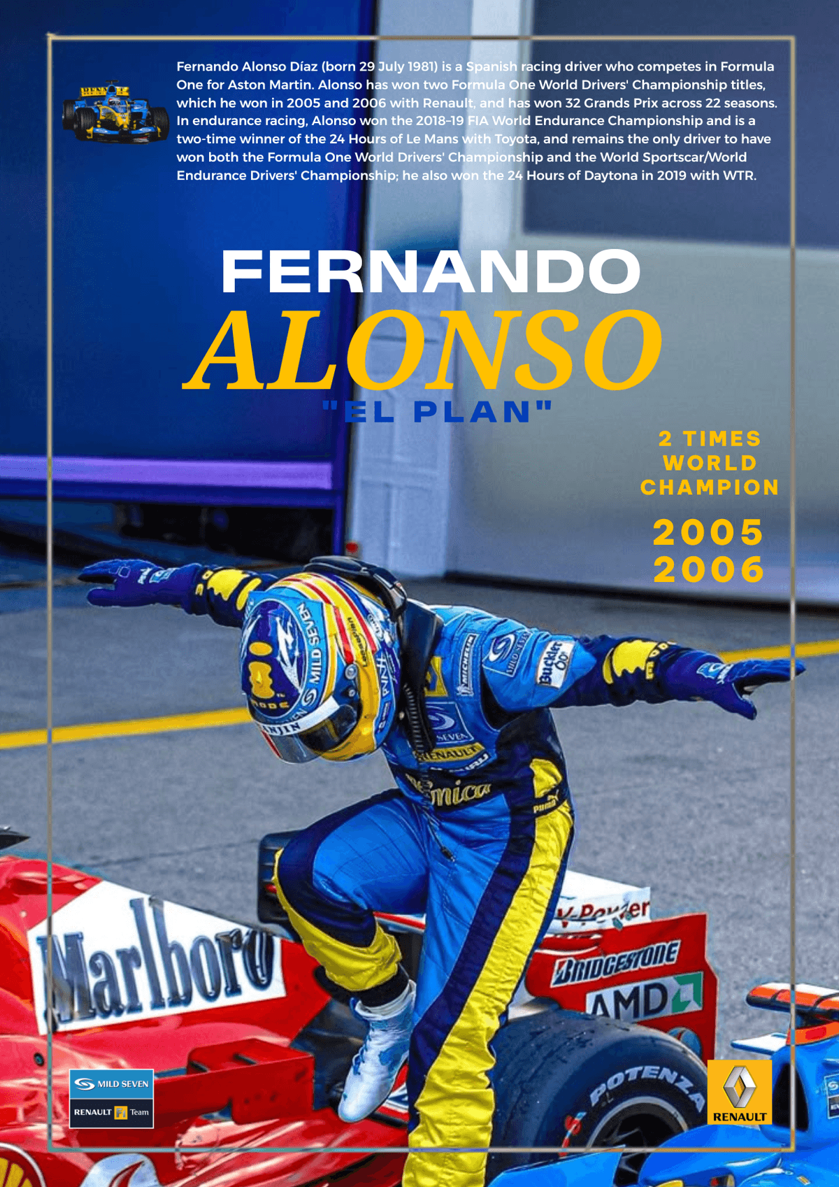 Fernando Alonso Poster Aesthetic