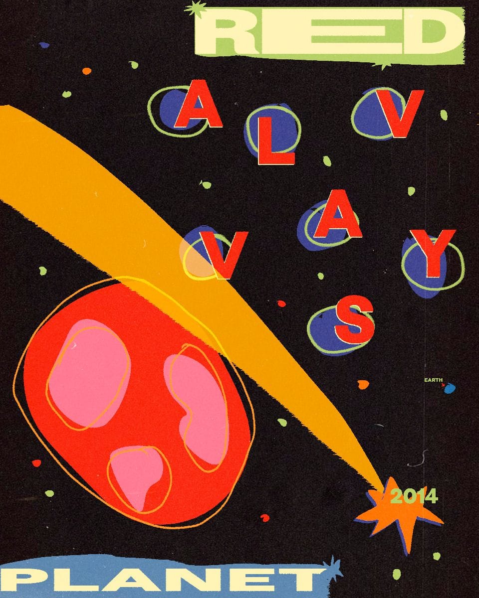 red planet by alvvays poster