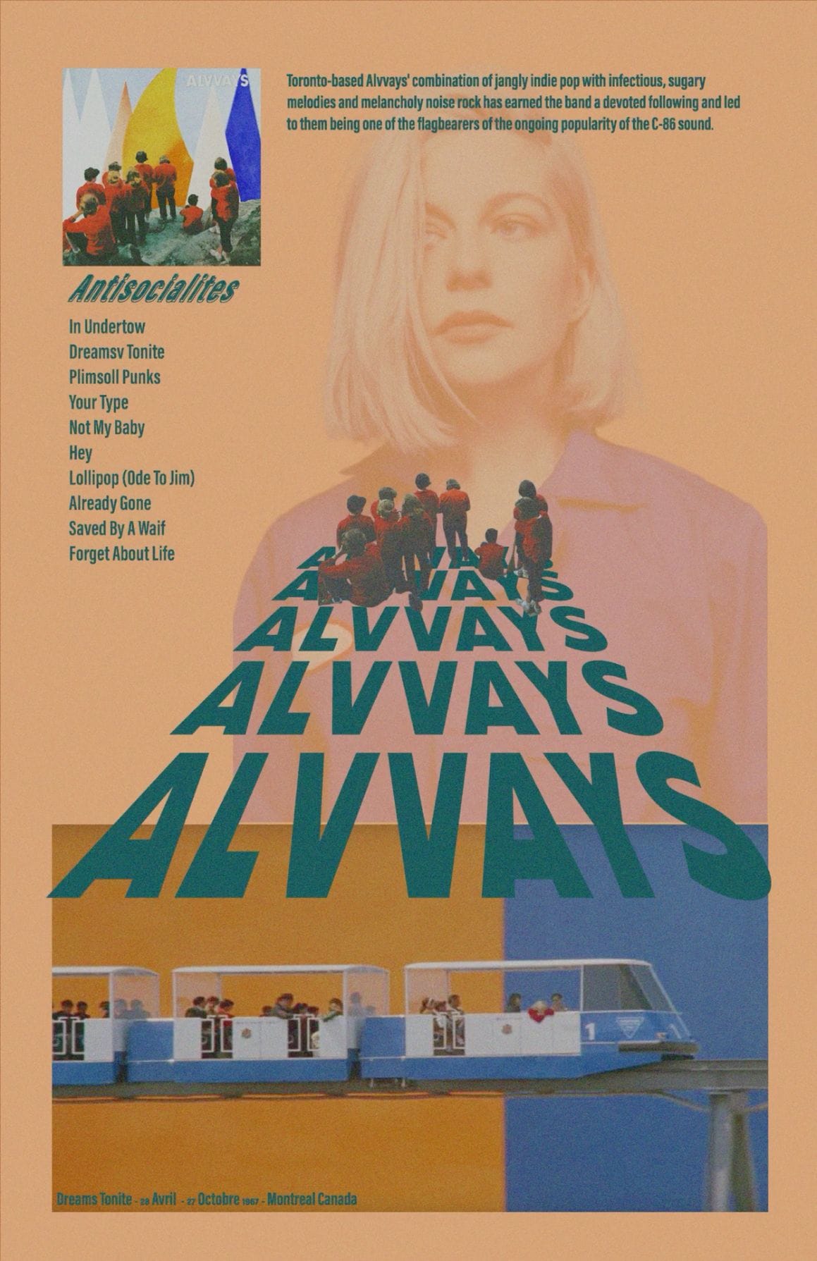 Alvvays babd poster