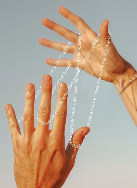 Hand poster