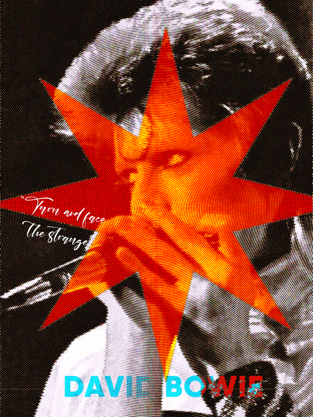 ,,Turn and face the strange" David Bowie poster by me 😛