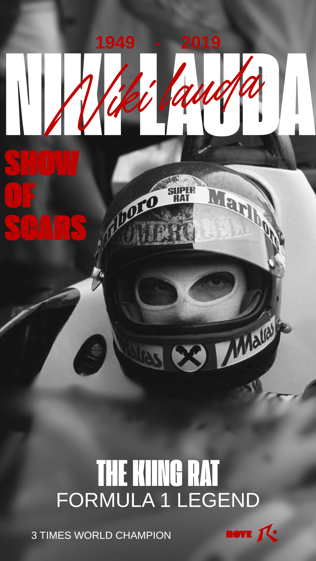 NIKI LAUDA F1 Poster