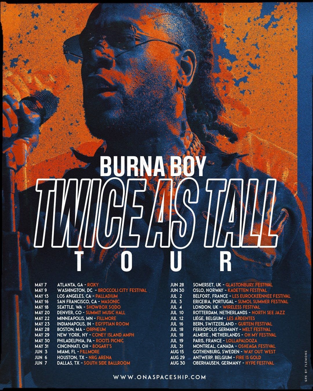 Burna Boy is Hitting the Road with his “Twice As Tall” World Tour