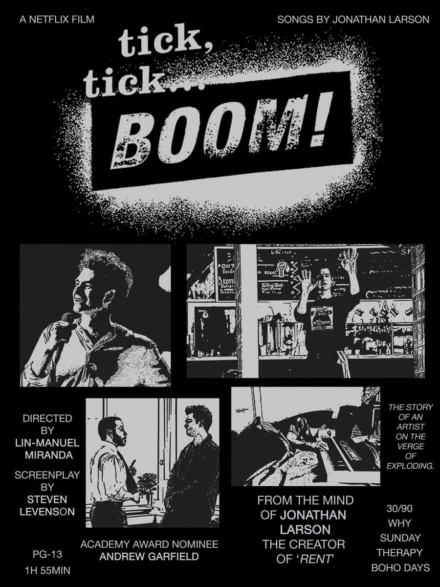 tick tick boom poster!!!!